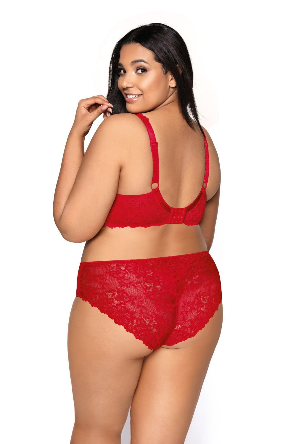 Figi Model Carmela F-053/51/1 Red - Mat - obrazek 4