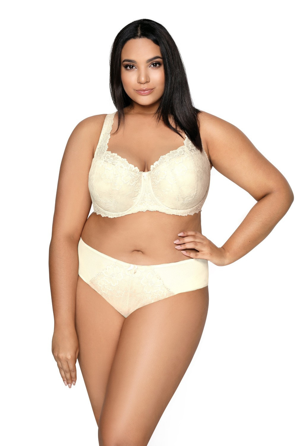 Biustonosz push up Biustonosz Usztywniany Model Carmela Big M-053/22 Cream - Mat - obrazek 2