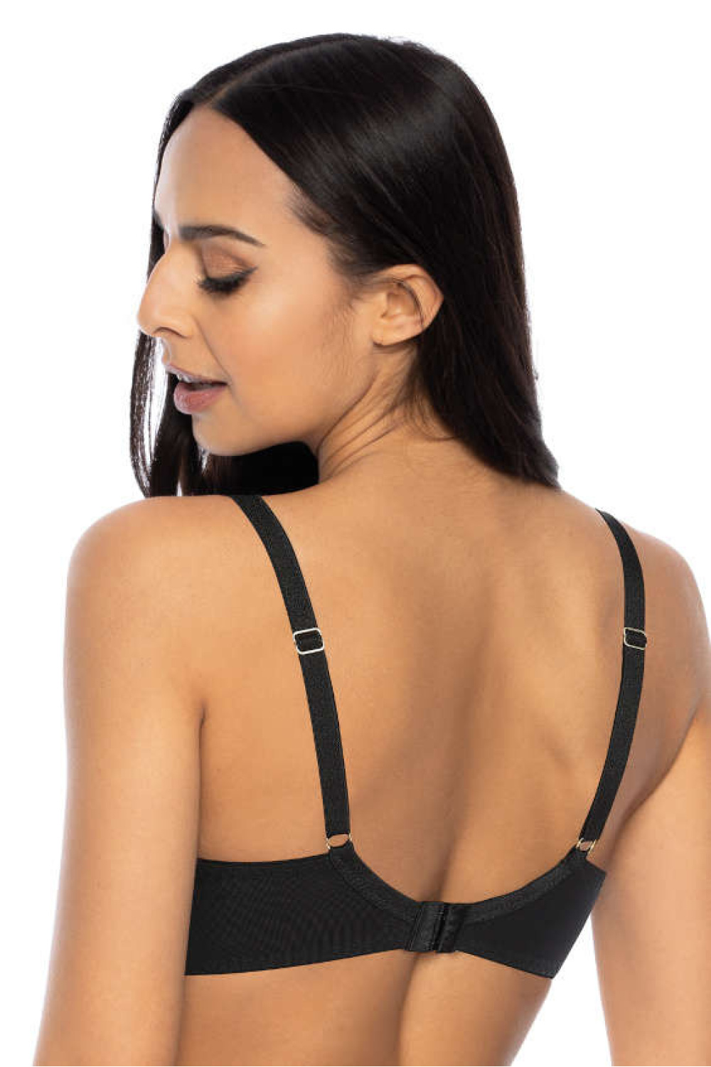 Biustonosz Soft Model Marion M-3539/2 Black/Beige - Mat - obrazek 3