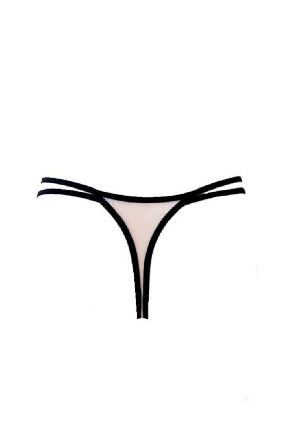 Stringi Model Hellen S-0140/4 Black/Beige - Mat - obrazek 2