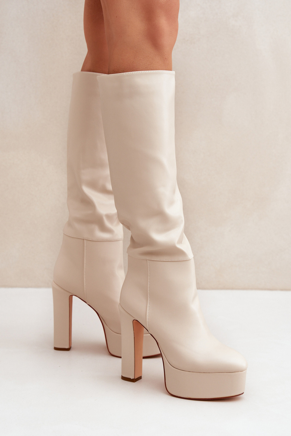Kozaki Model Felilorn C-264 Light Beige - Step in style - obrazek 3