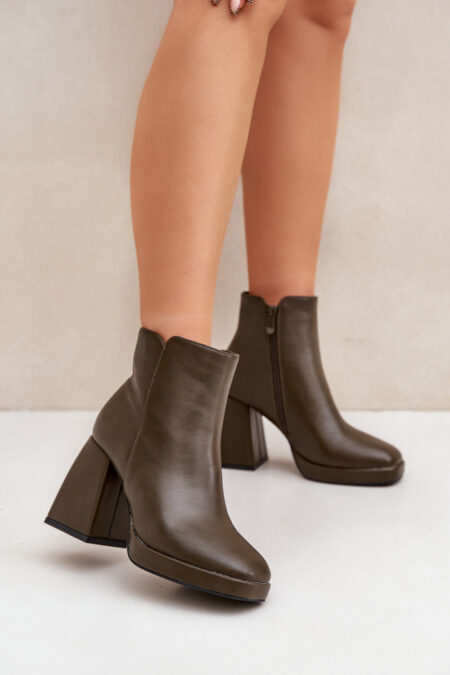 Botki Model Selarae LQ-48 Dark Green - Step in style