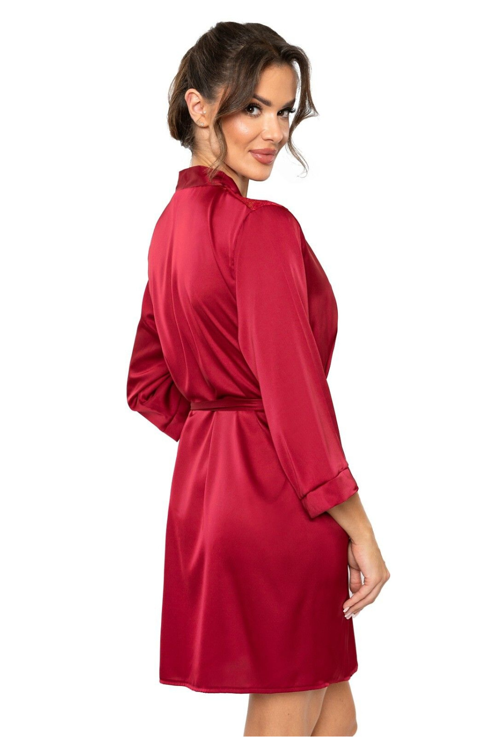 Szlafrok Damski Model Mari 192713 Bordo - Donna - obrazek 2