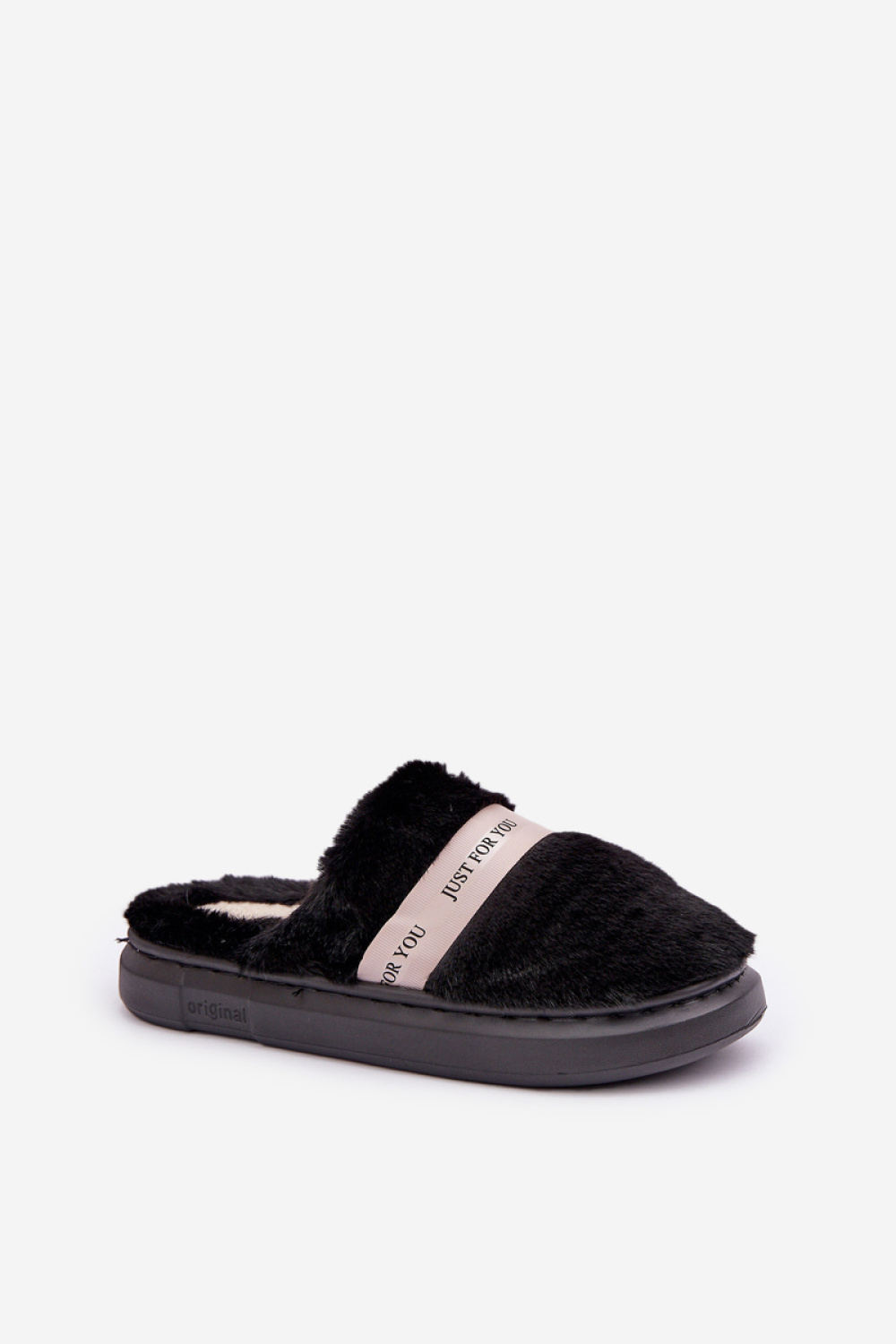 Kapcie Model Savalithea FA-198 Black - Step in style - obrazek 2