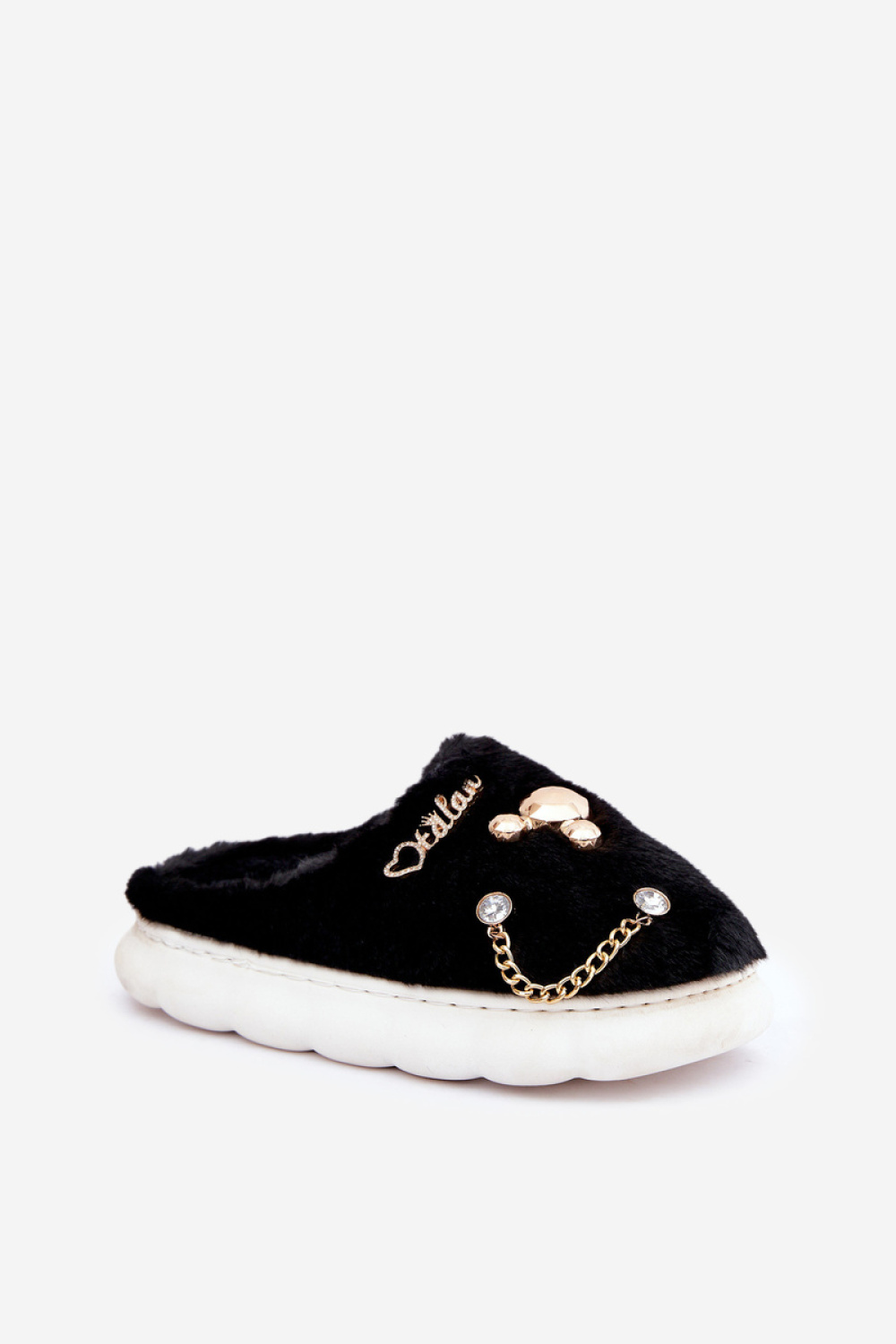 Kapcie Model Ivelfedi BG186P Black - Step in style - obrazek 2