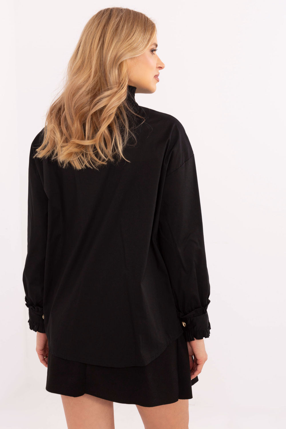 Koszula Damska Model MI-KS-C237.71 Black - Italy Moda - obrazek 3