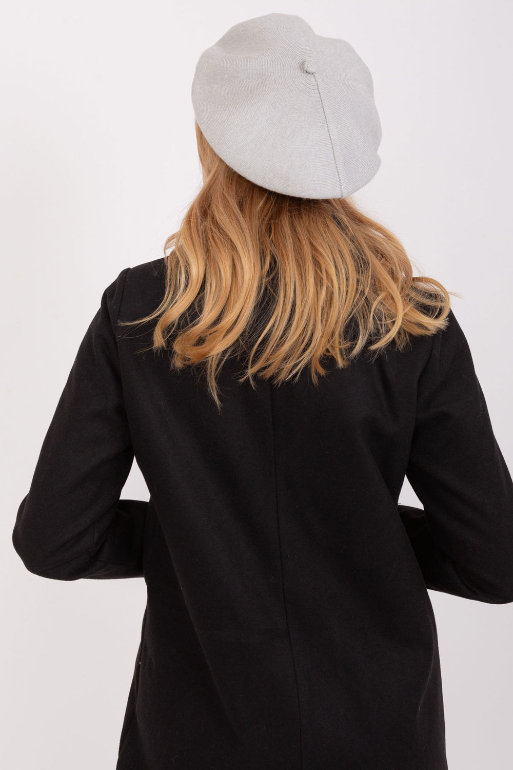 Beret Model AT-CZ-231305.91P Light Grey - AT - obrazek 3