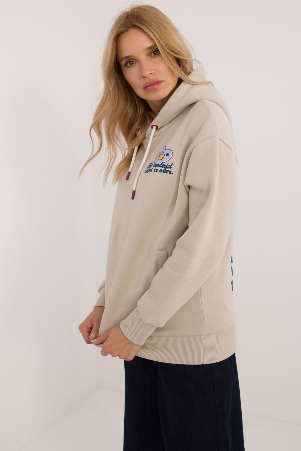Bluza Damska Model D10600T02420I Beige - Sublevel - obrazek 2
