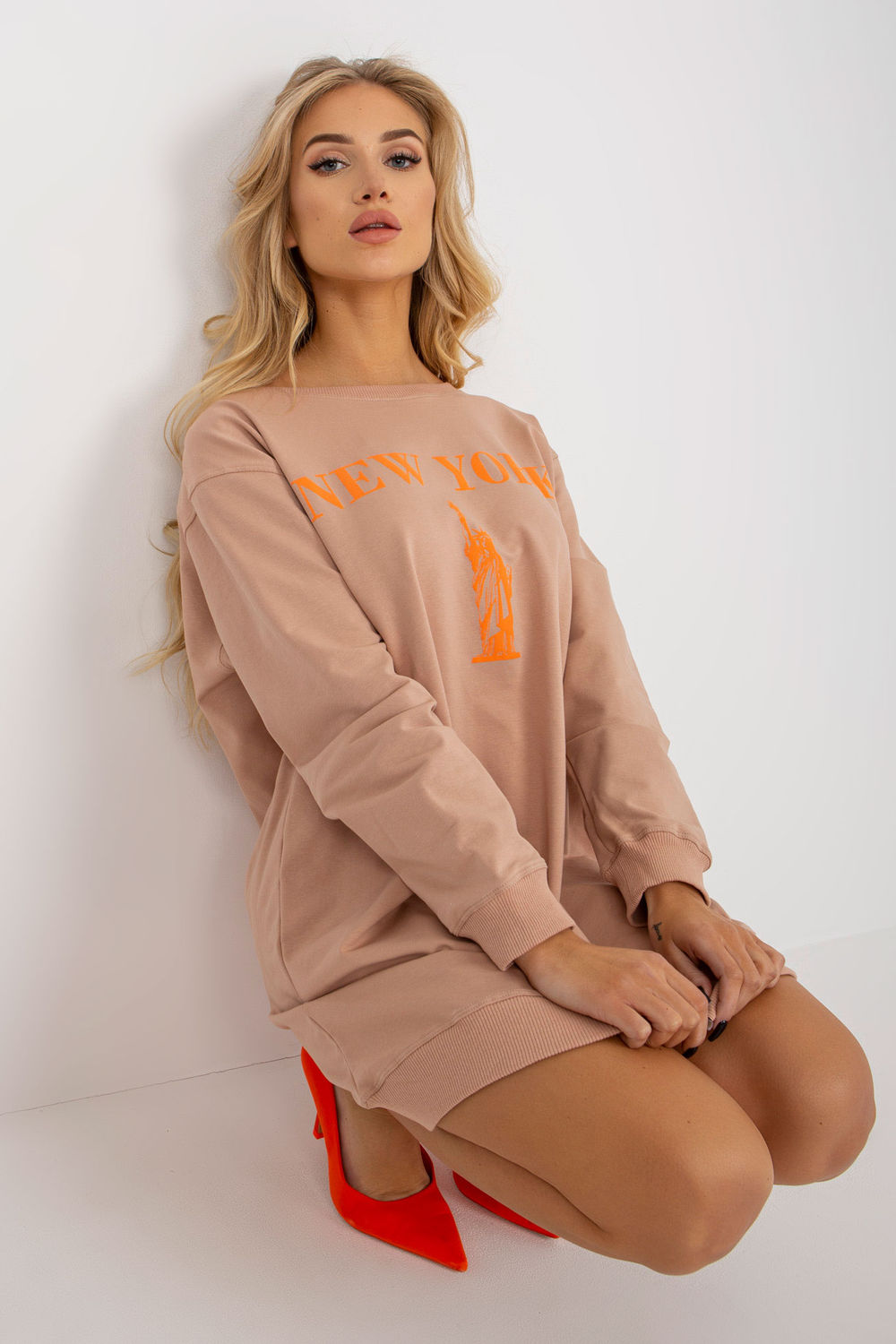 Bluza Damska Model VI-BL-3212.15X Beige - Factory Price - obrazek 4