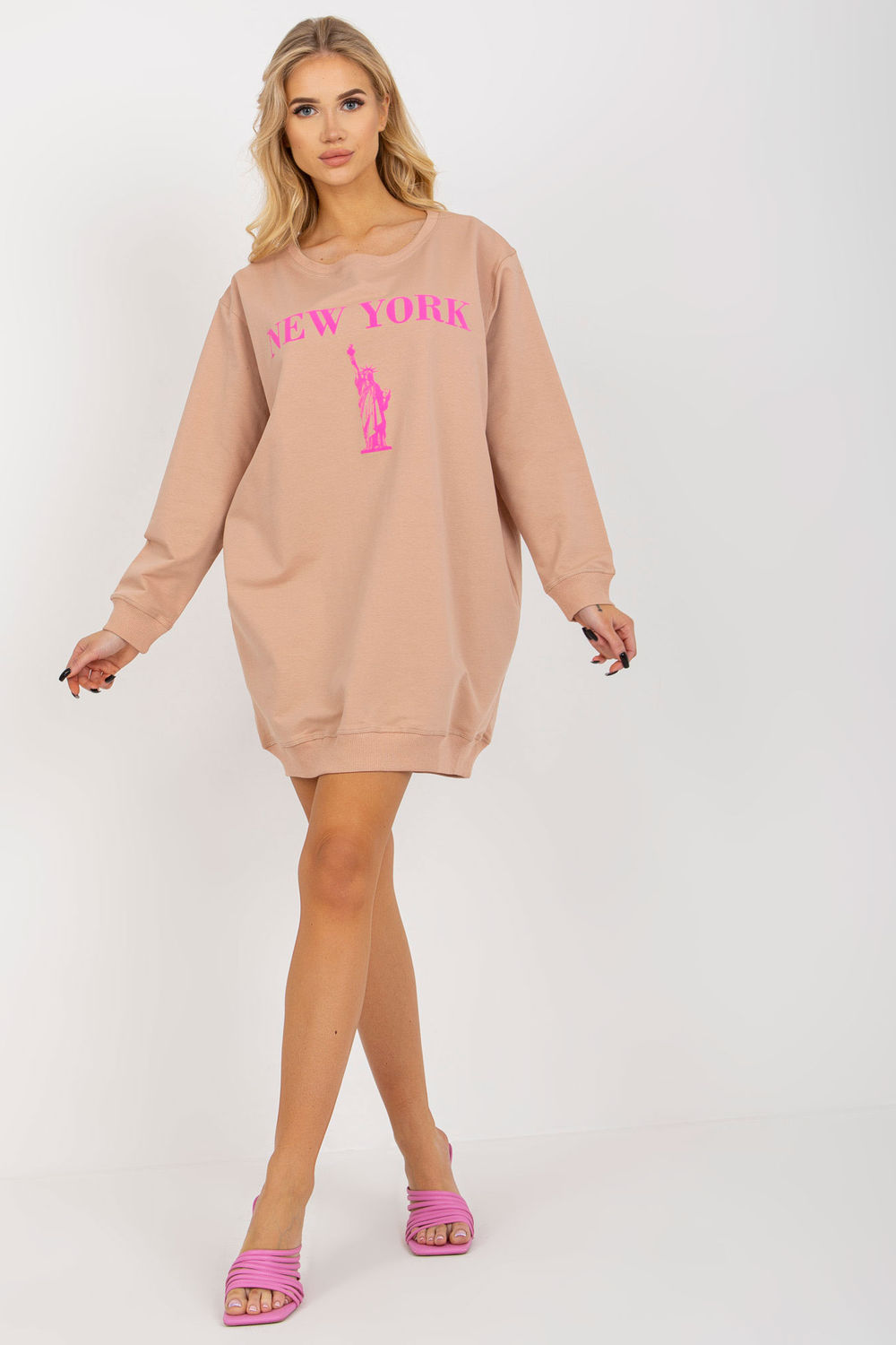 Bluza Damska Model VI-BL-3212.15X Beige/Pink - Factory Price - obrazek 2