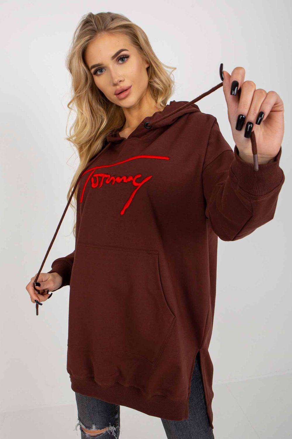 Bluza Damska Model VI-BL-335.25X Dark Brown - Factory Price - obrazek 2