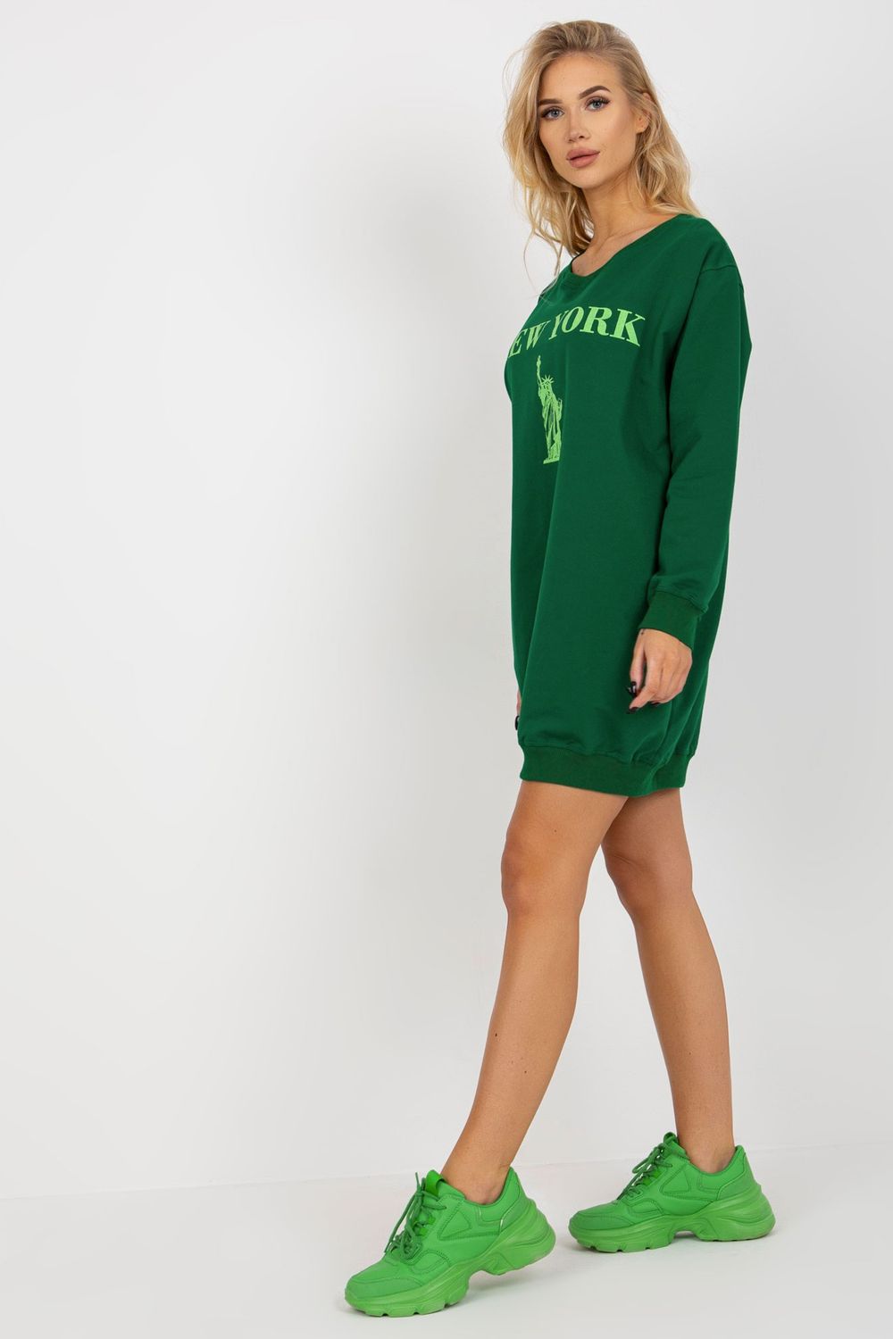 Bluza Damska Model VI-BL-3212.15X Dark Green - Factory Price - obrazek 3