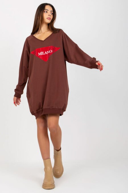 Bluza Damska Model VI-BL-3113.73P Dark Brown - Factory Price