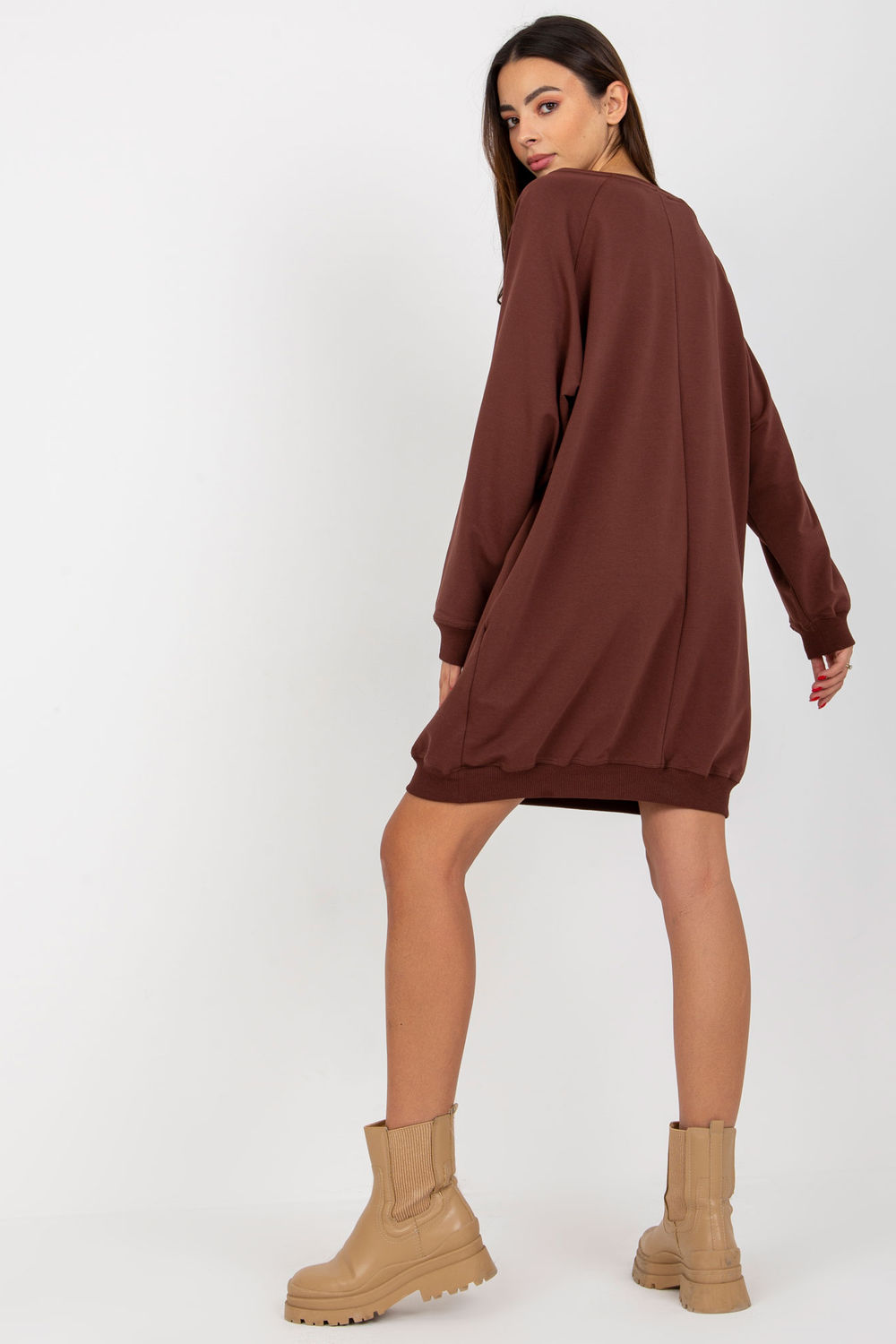 Bluza Damska Model VI-BL-3113.73P Dark Brown - Factory Price - obrazek 3