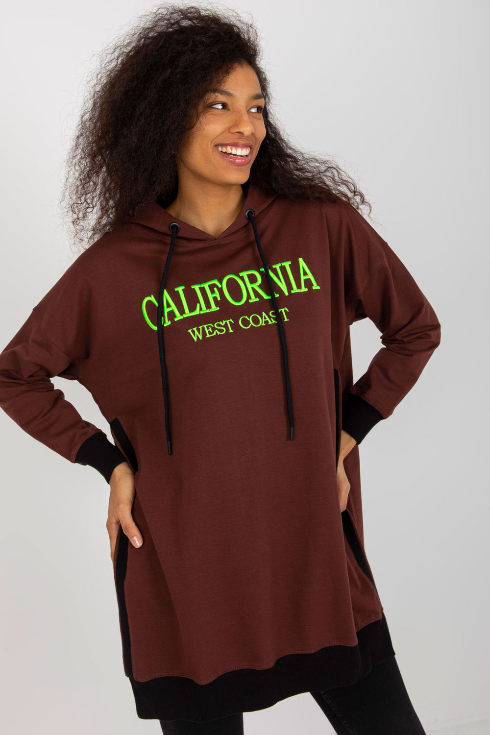 Bluza Damska Model VI-BL-327.70P Dark Brown - Factory Price - obrazek 2