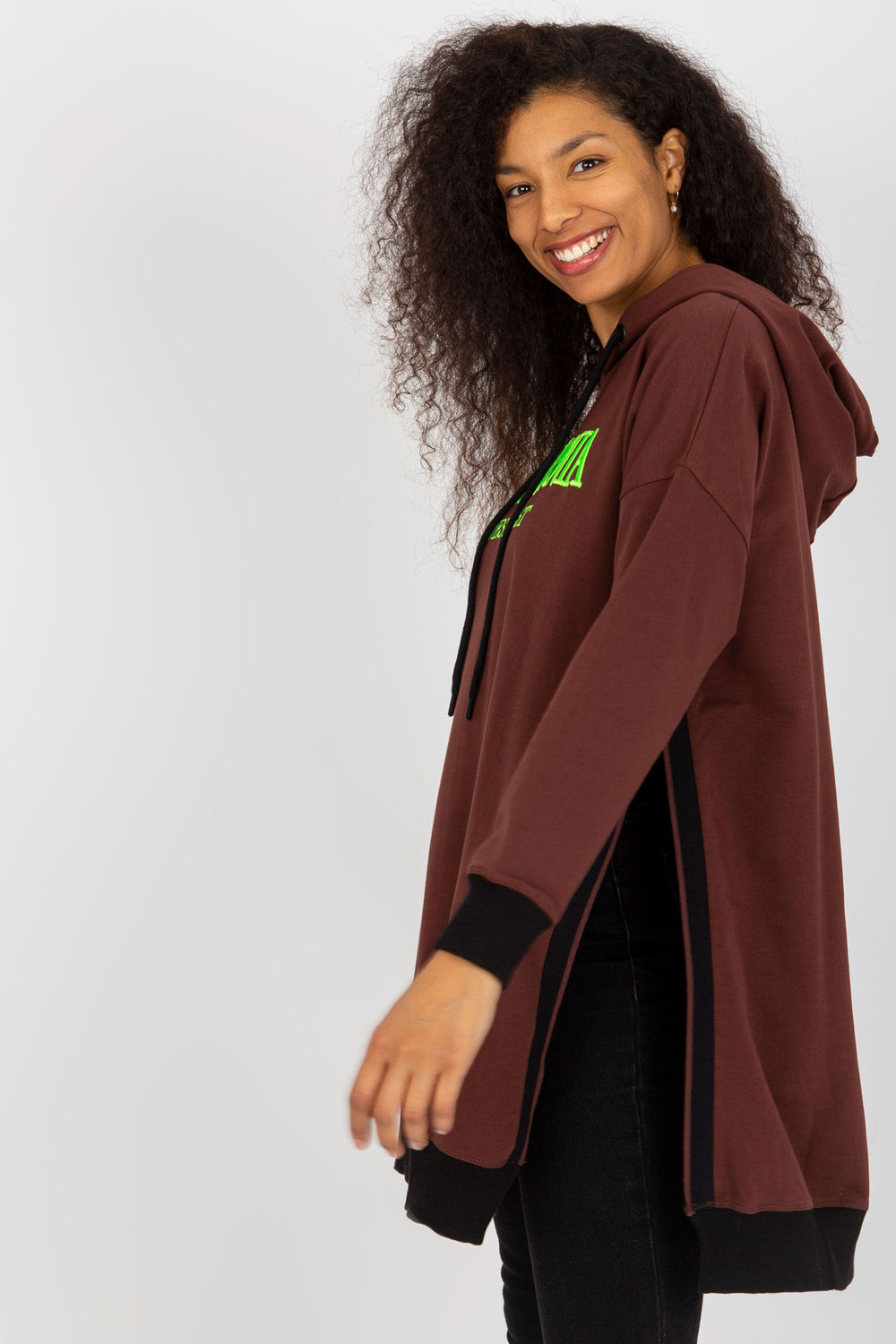 Bluza Damska Model VI-BL-327.70P Dark Brown - Factory Price - obrazek 3