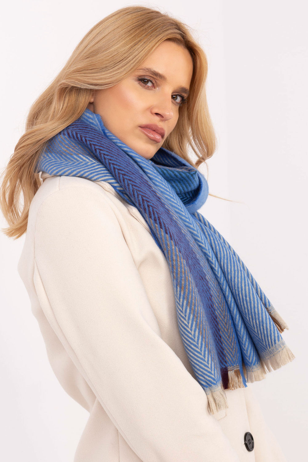 Szalik Model AT-SZ-18301.71 Blue - AT - obrazek 2