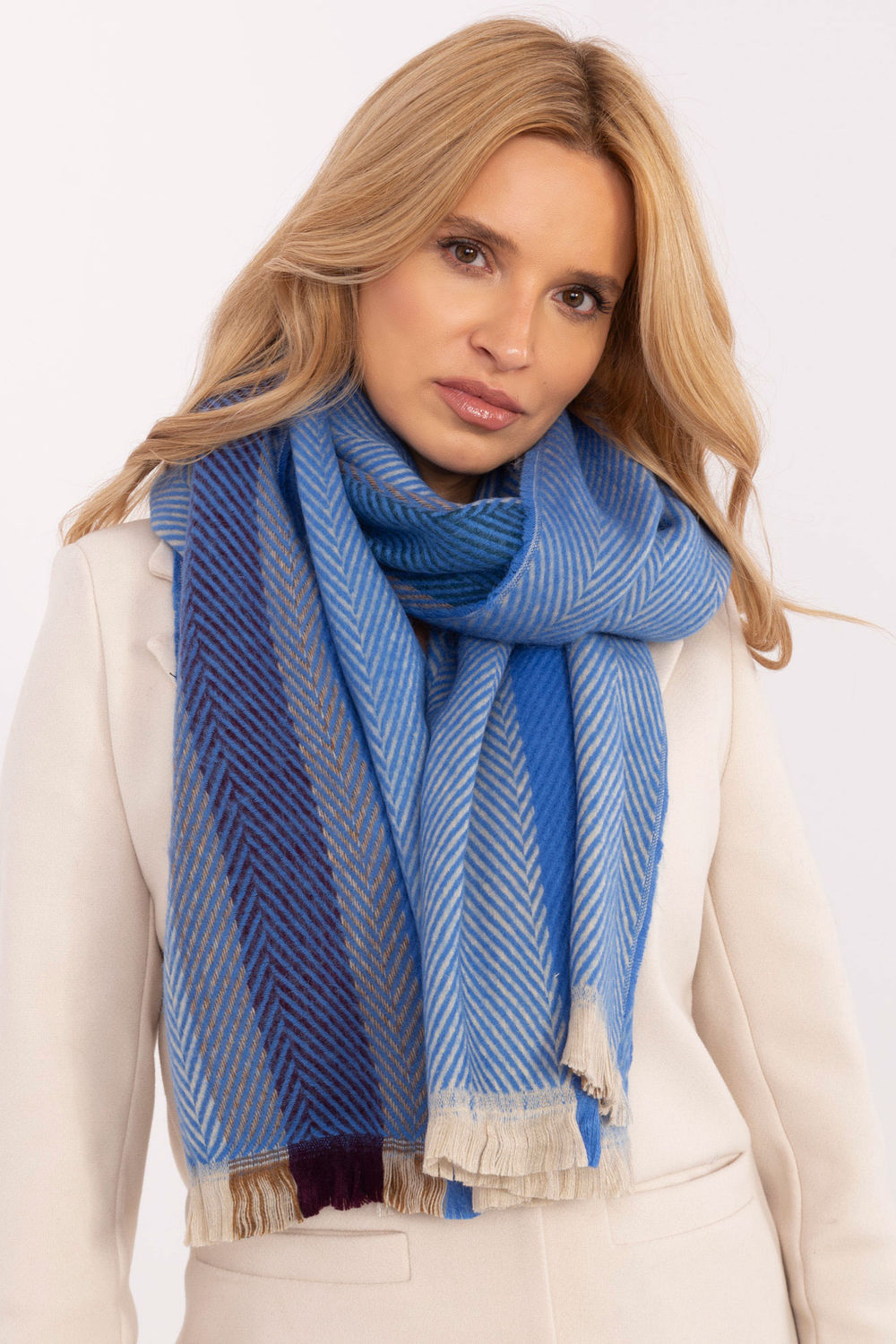 Szalik Model AT-SZ-18301.71 Blue - AT - obrazek 4