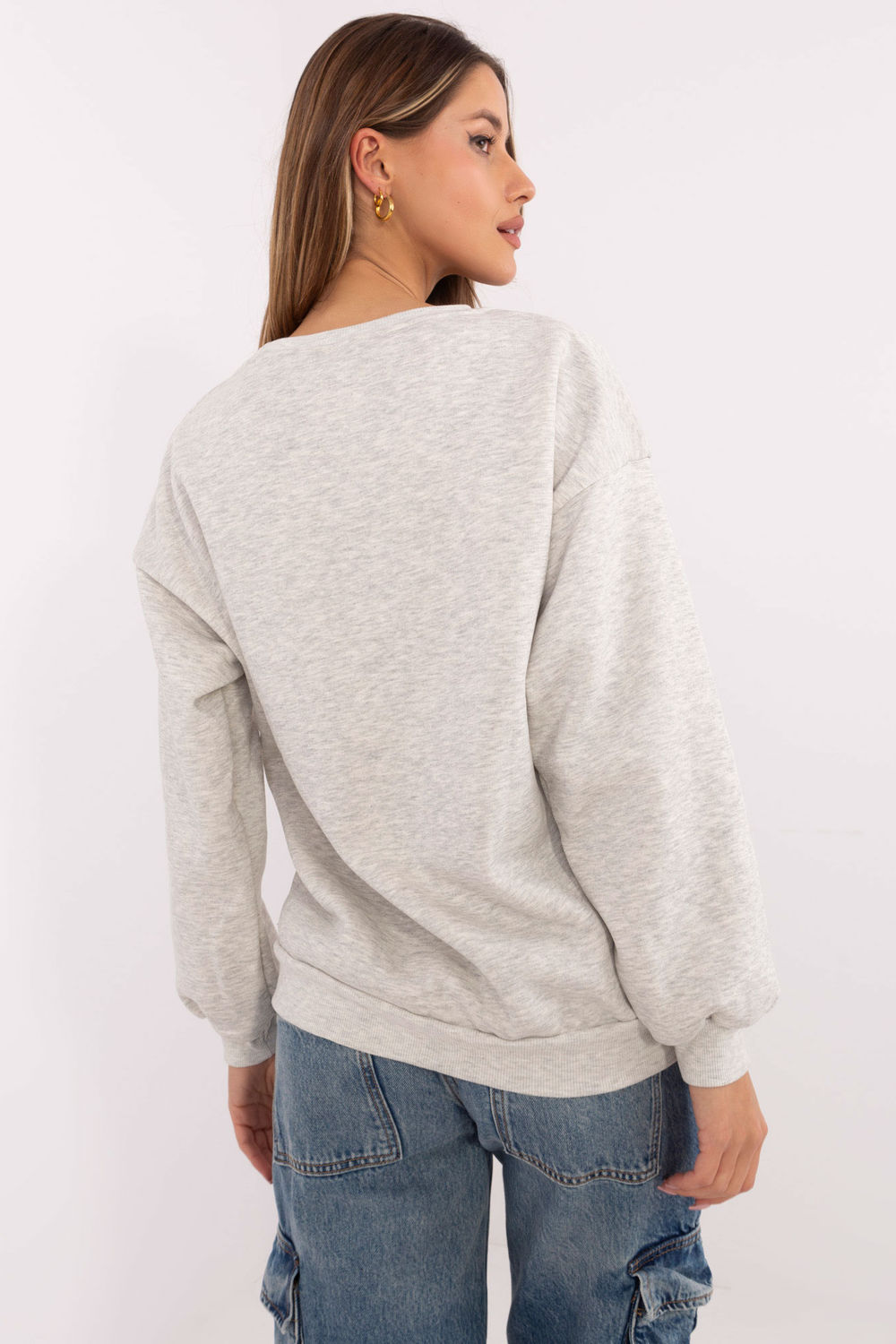 Bluza Damska Model EM-BL-617-16.01X Light Grey - Factory Price - obrazek 3