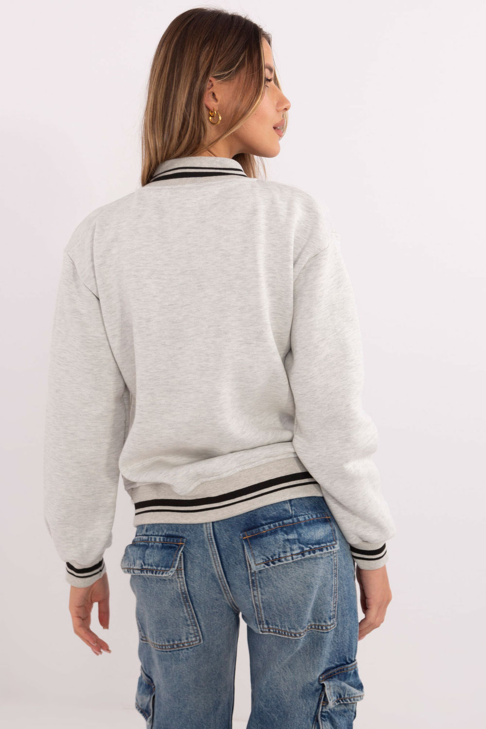 Bluza Damska Model EM-BL-895.13X Light Grey - Factory Price - obrazek 3