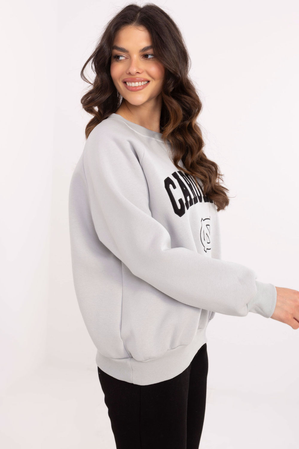 Bluza Damska Model EM-BL-857-1.92P Light Grey - Factory Price - obrazek 2