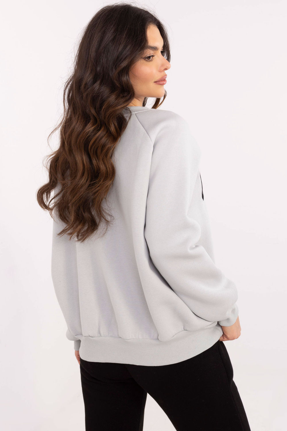 Bluza Damska Model EM-BL-857-1.92P Light Grey - Factory Price - obrazek 3