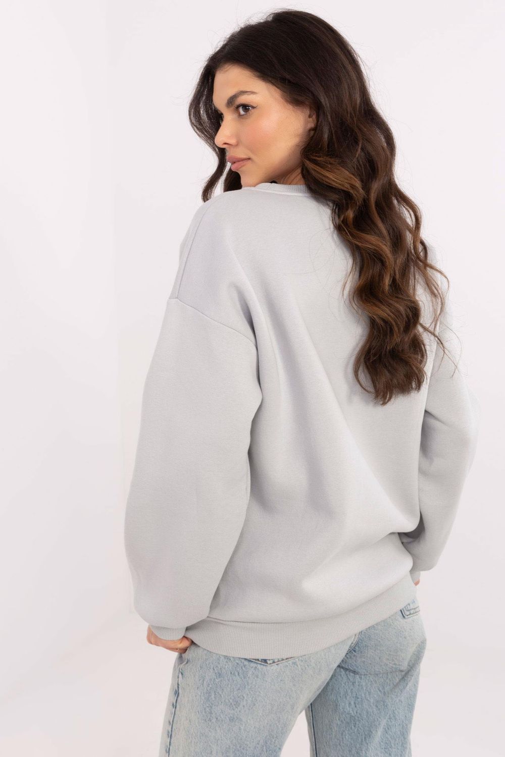 Bluza Damska Model EM-BL-617-15.55P Light Grey - Factory Price - obrazek 3