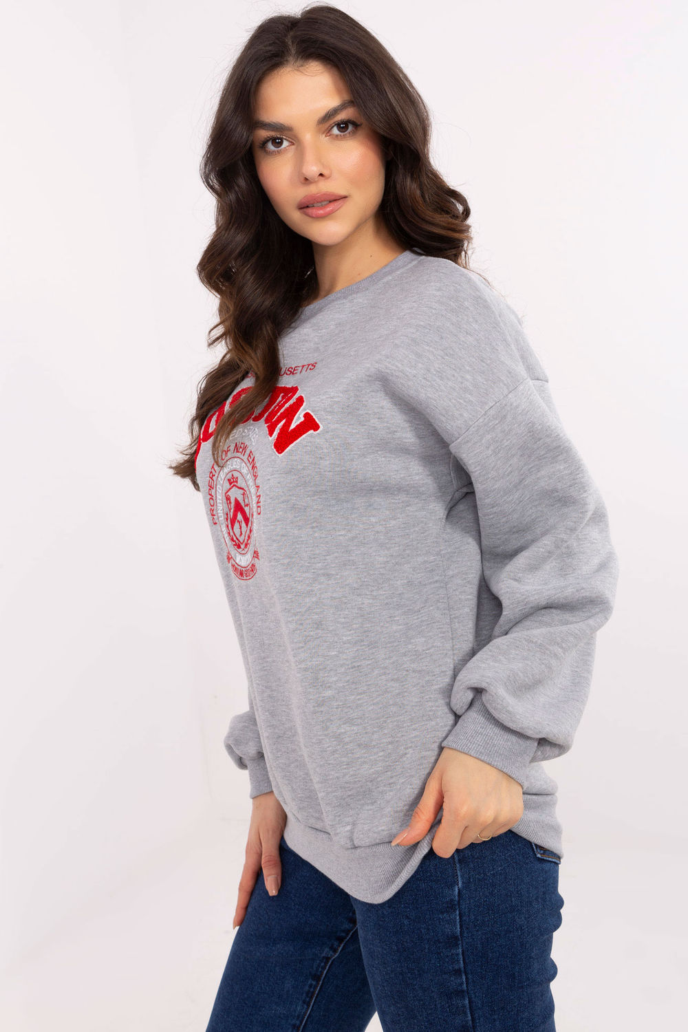 Bluza Damska Model EM-BL-617-15.51P Light Grey - Factory Price - obrazek 2