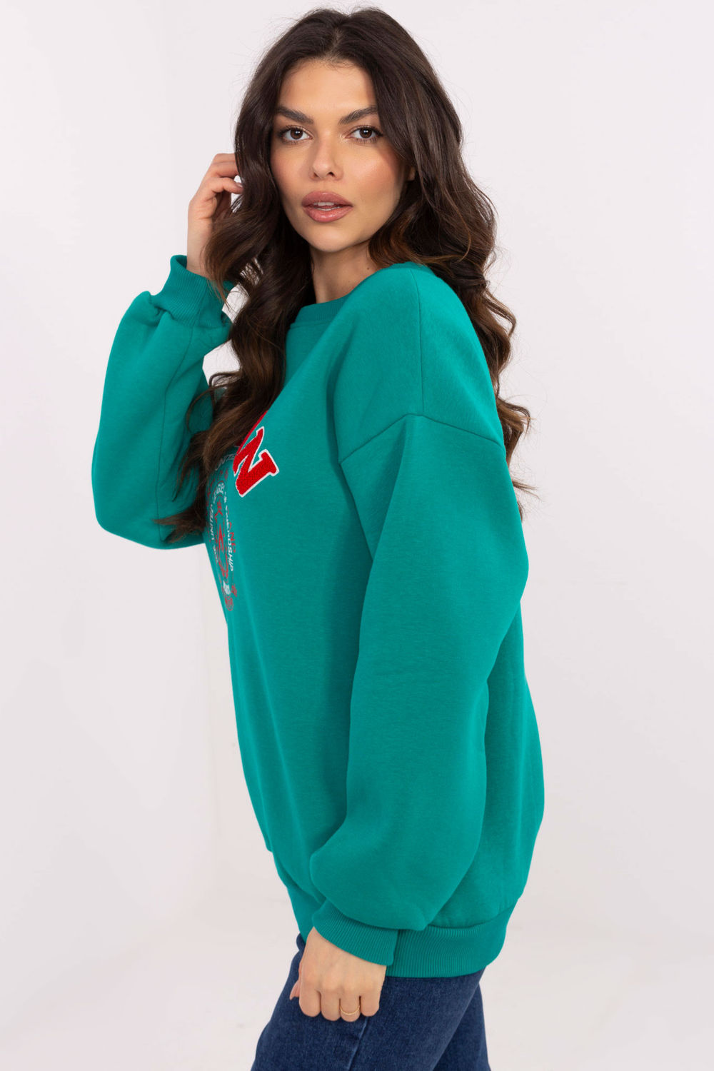Bluza Damska Model EM-BL-617-15.51P Turkus - Factory Price - obrazek 2