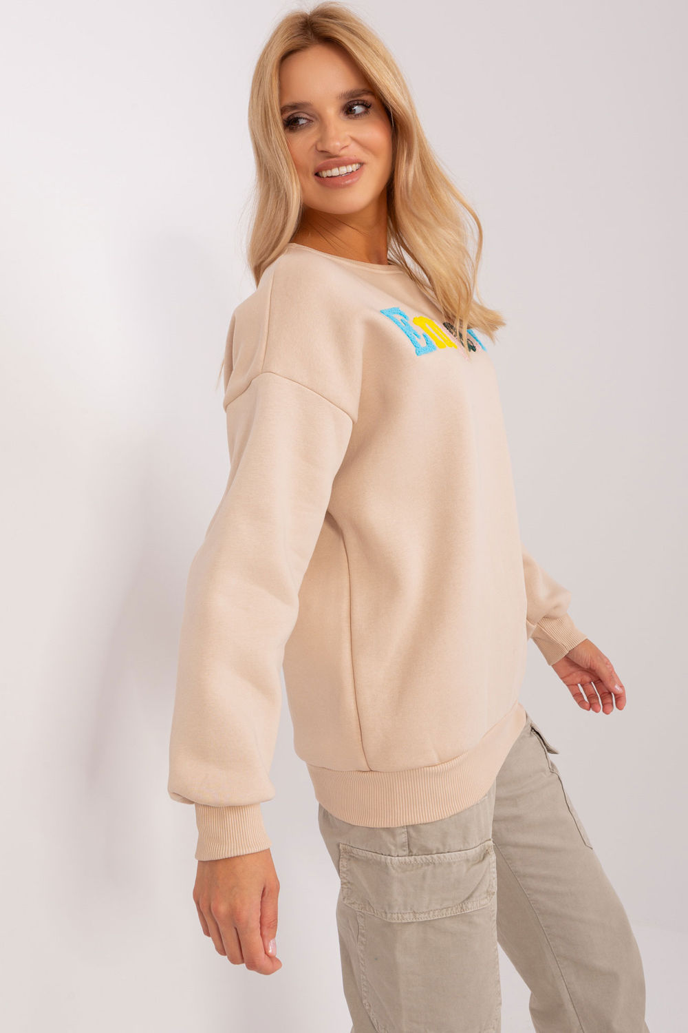 Bluza Damska model EM-BL-617-12.04 Beige - Factory Price - obrazek 3