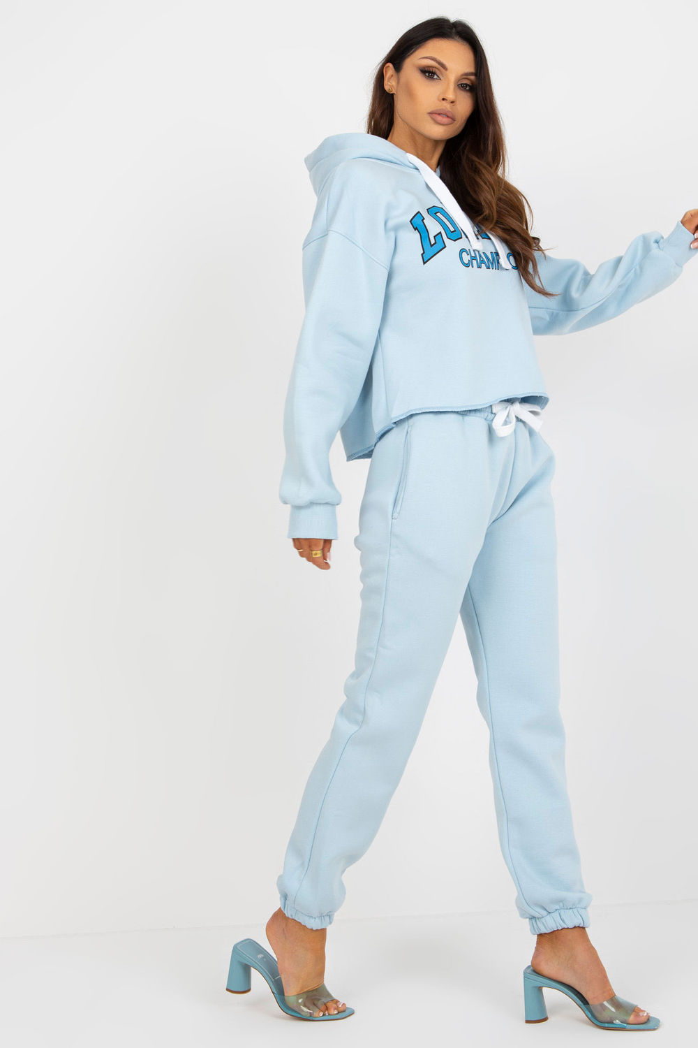 Spodnie Komplet Model EM-KMPL-720.01 Light Blue - Ex Moda - obrazek 3