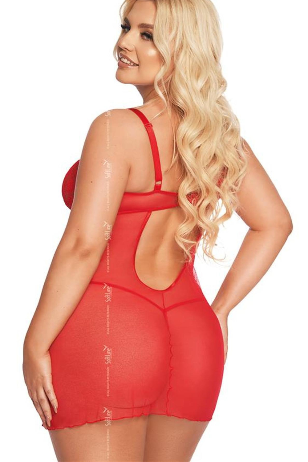 Komplet Model Aldona Red - SoftLine Collection - obrazek 2