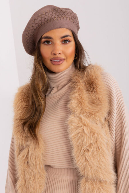 Beret Model AT-CZ-231605.21P Brown - AT