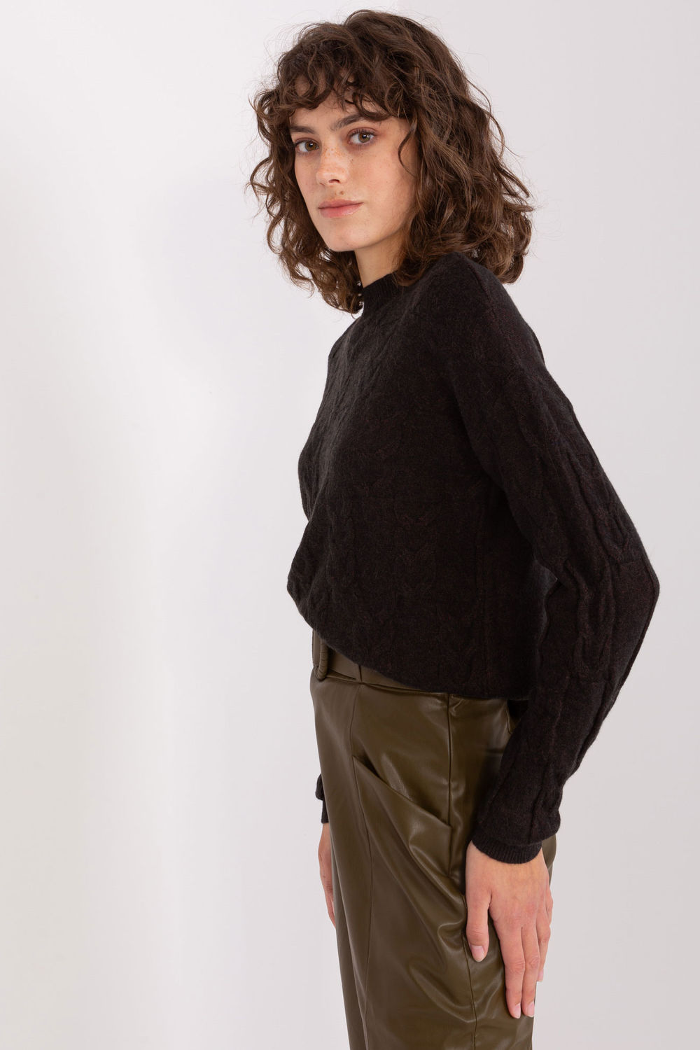 Sweter Damski Model AT-SW-2340.22 Black - AT - obrazek 2