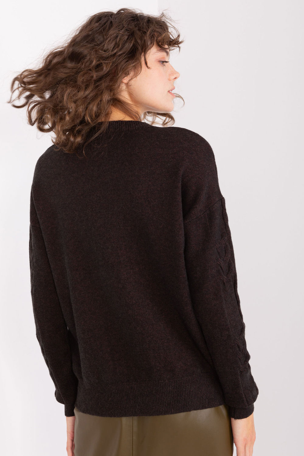 Sweter Damski Model AT-SW-2340.22 Black - AT - obrazek 3