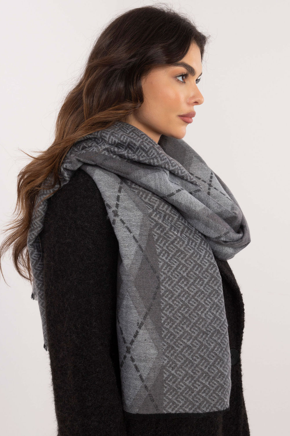 Chusta Model AT-CH-12301.82P Dark Grey - AT - obrazek 2