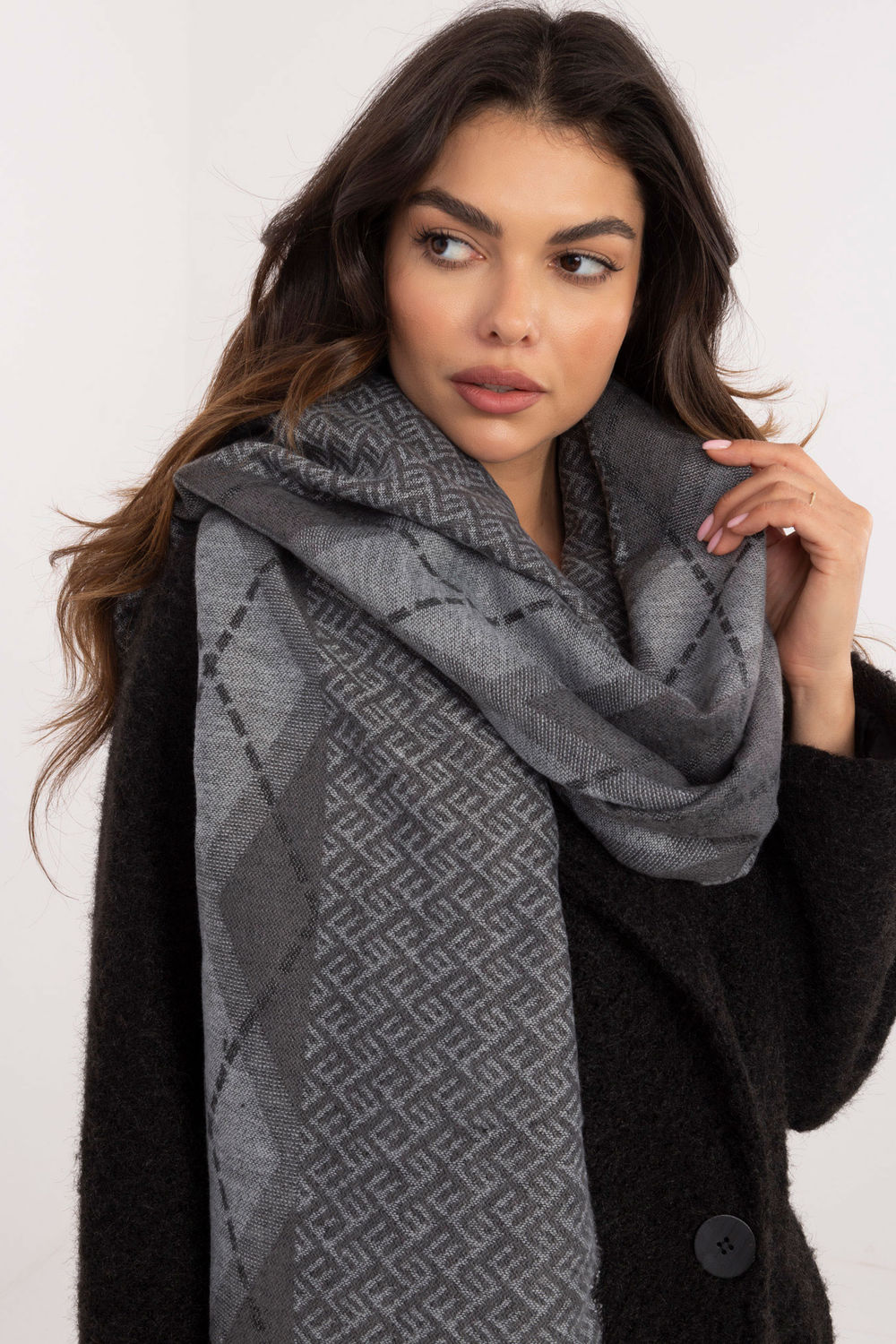 Chusta Model AT-CH-12301.82P Dark Grey - AT - obrazek 4