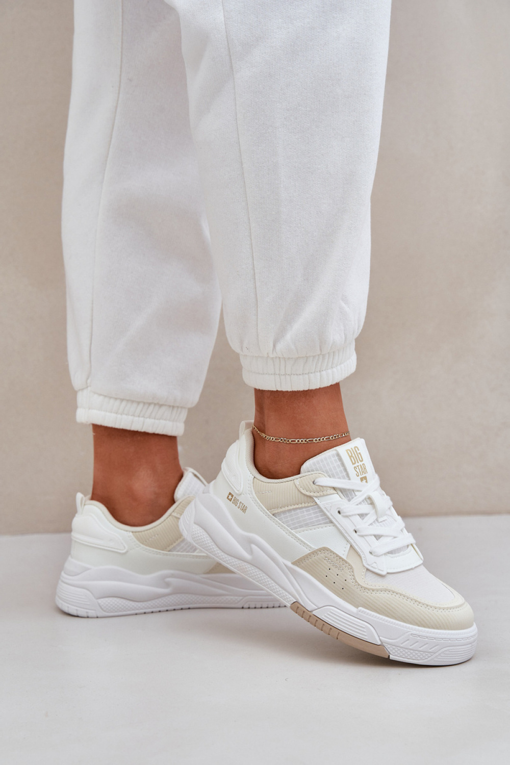 Buty Sportowe Model Big Star OO274A155 White/Beige - Step in style - obrazek 3