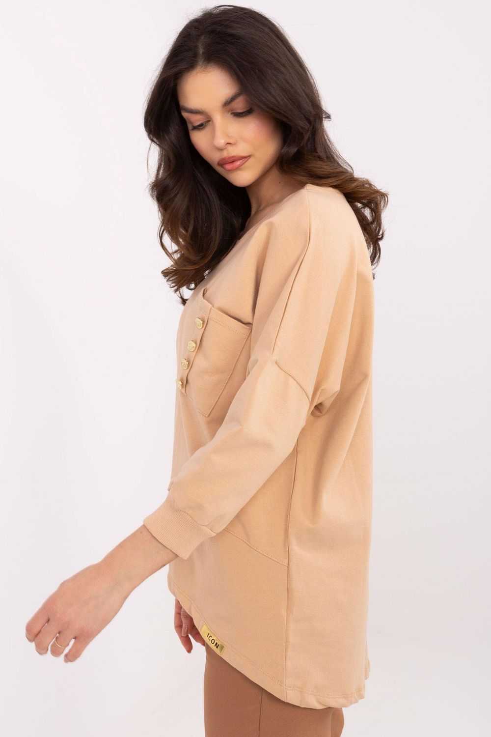 Bluzka Model CLM-BZ-1263.49 Camel - Factory Price - obrazek 3