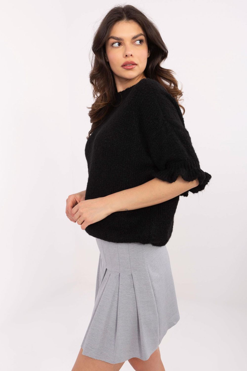 Sweter Damski Model MI-SW-2913.99 Black - Italy Moda - obrazek 2