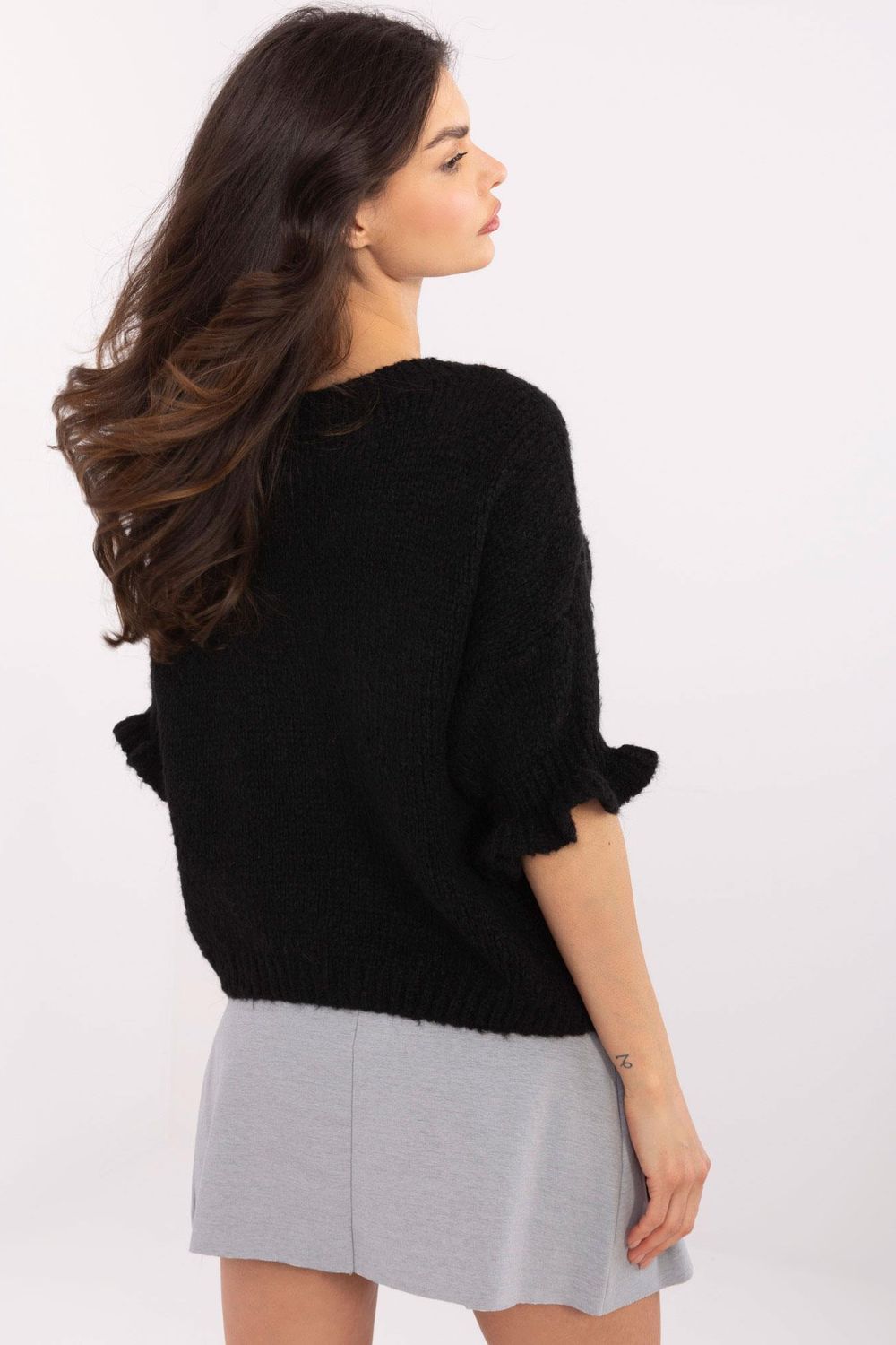 Sweter Damski Model MI-SW-2913.99 Black - Italy Moda - obrazek 3