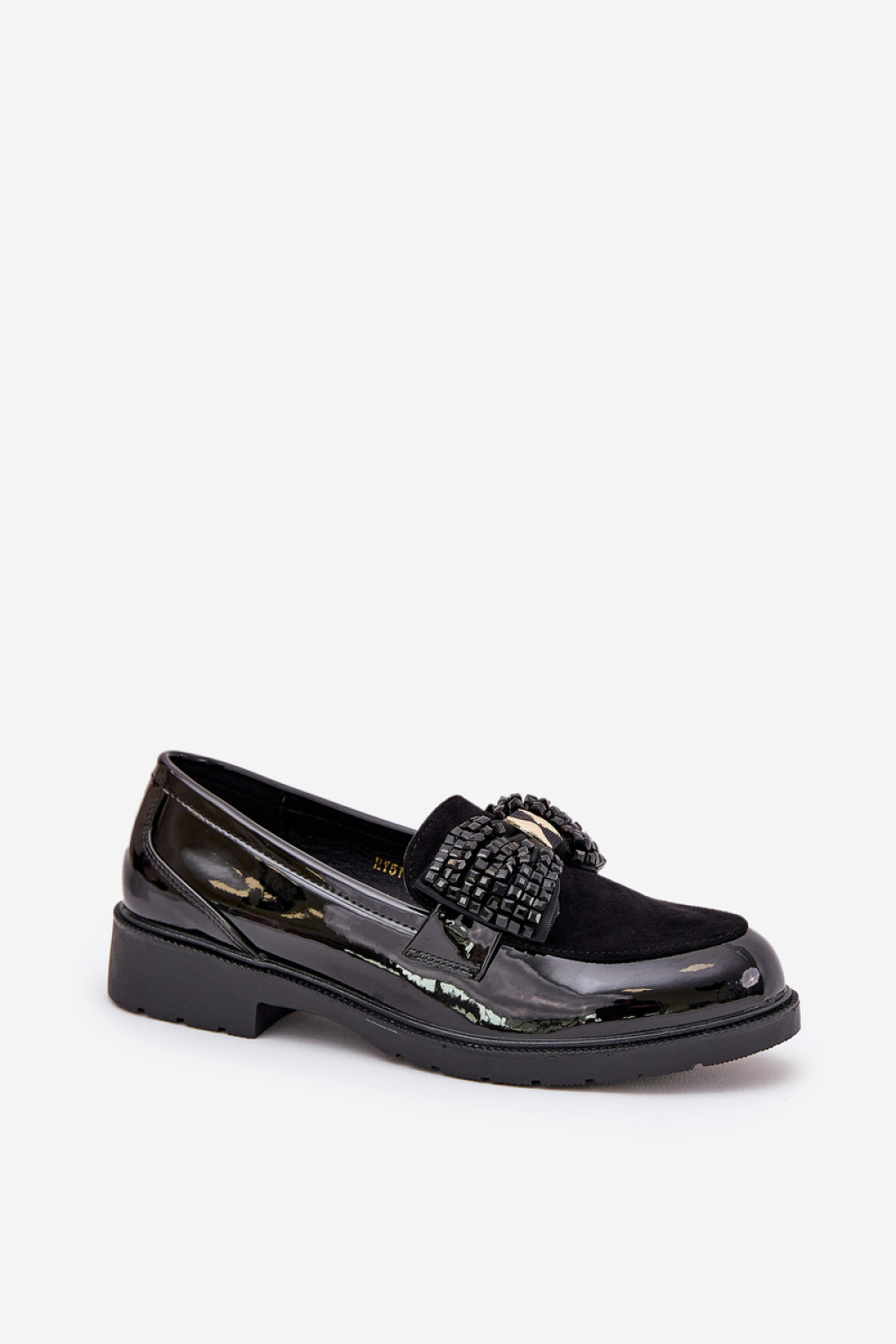 Mokasyny Model S.Barski HY51-319 Black - Step in style - obrazek 2