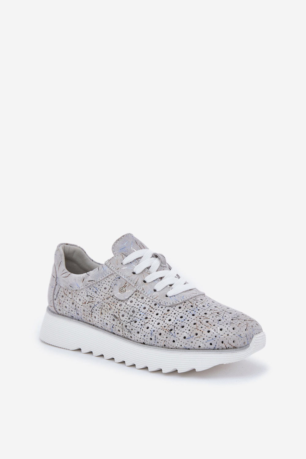 Buty Sportowe Model DA LR51-635 Silver - Step in style - obrazek 2