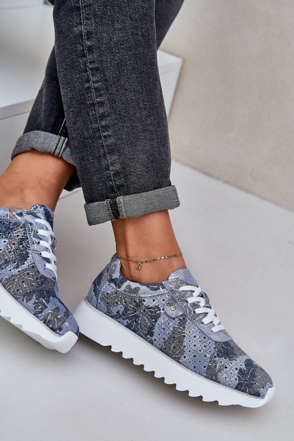 Buty Sportowe Model DA LR51-635 Blue - Step in style - obrazek 3