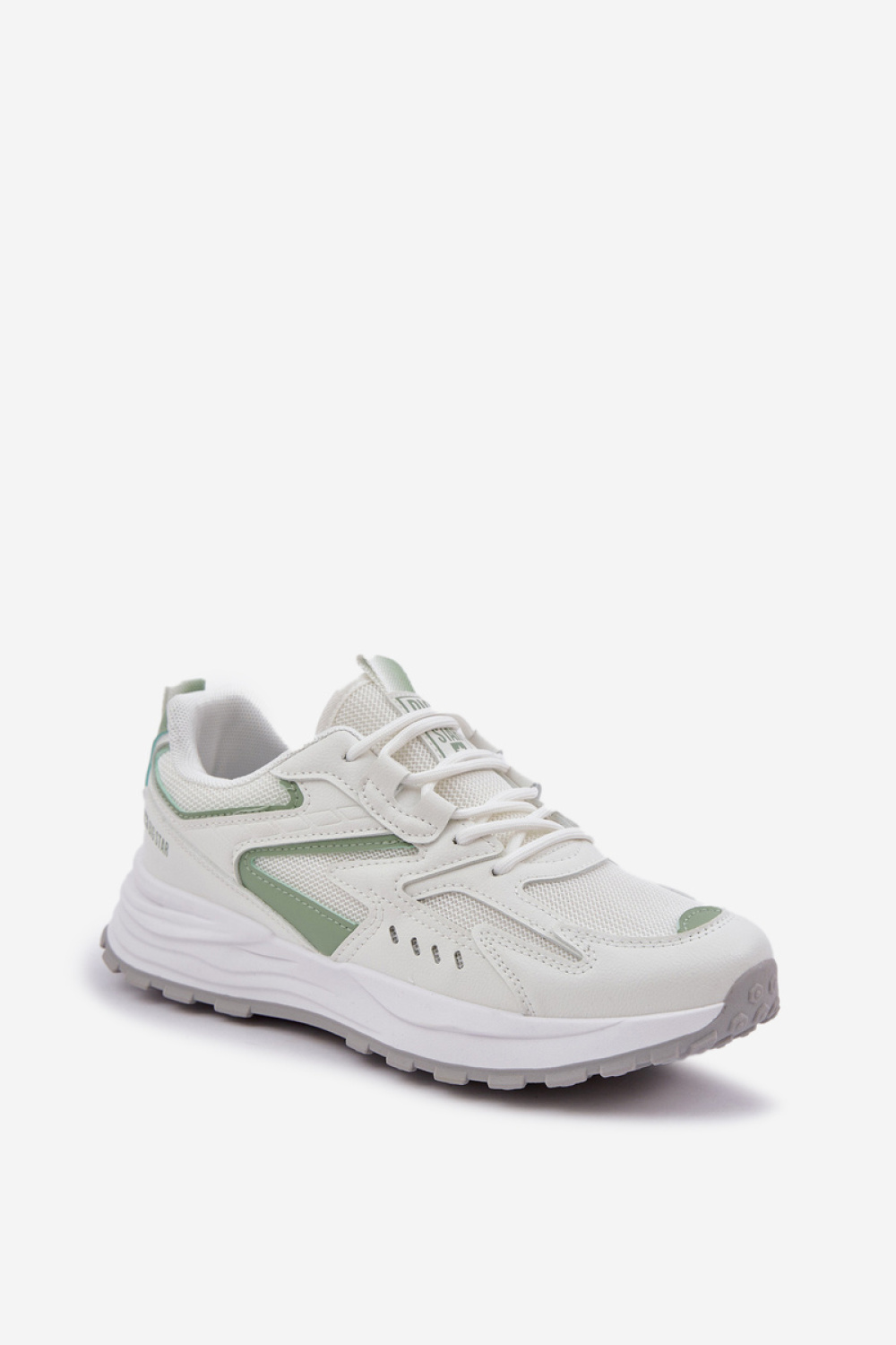 Buty Sportowe Model Big Star NN274A095 HI-POLY SYSTEM White/Green - Step in style - obrazek 2