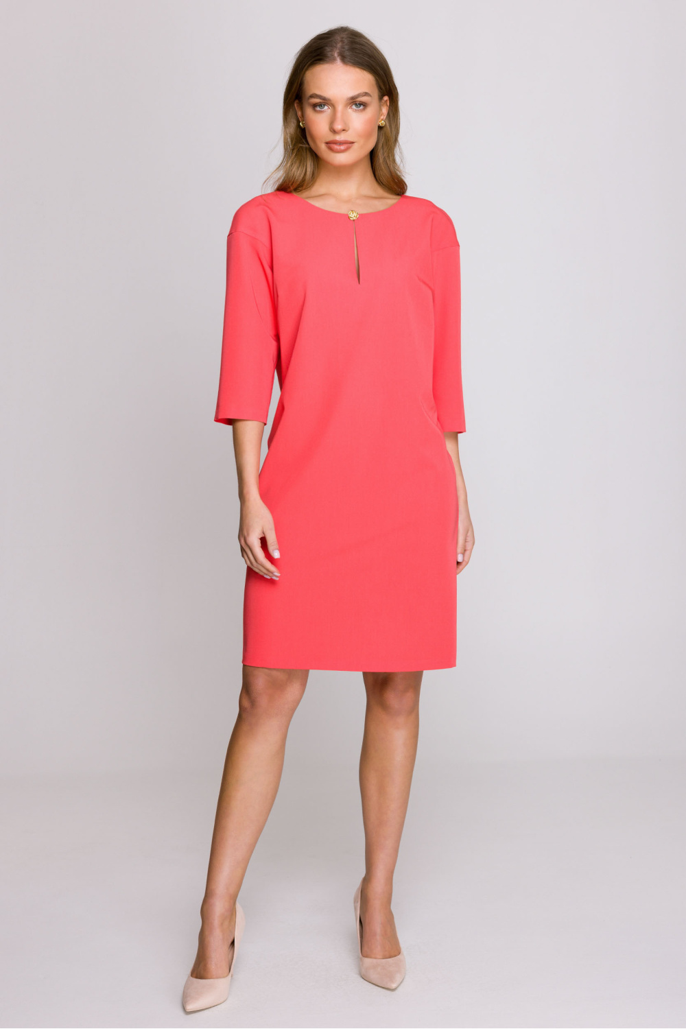 Sukienka Model S394 Coral - Stylove - obrazek 2
