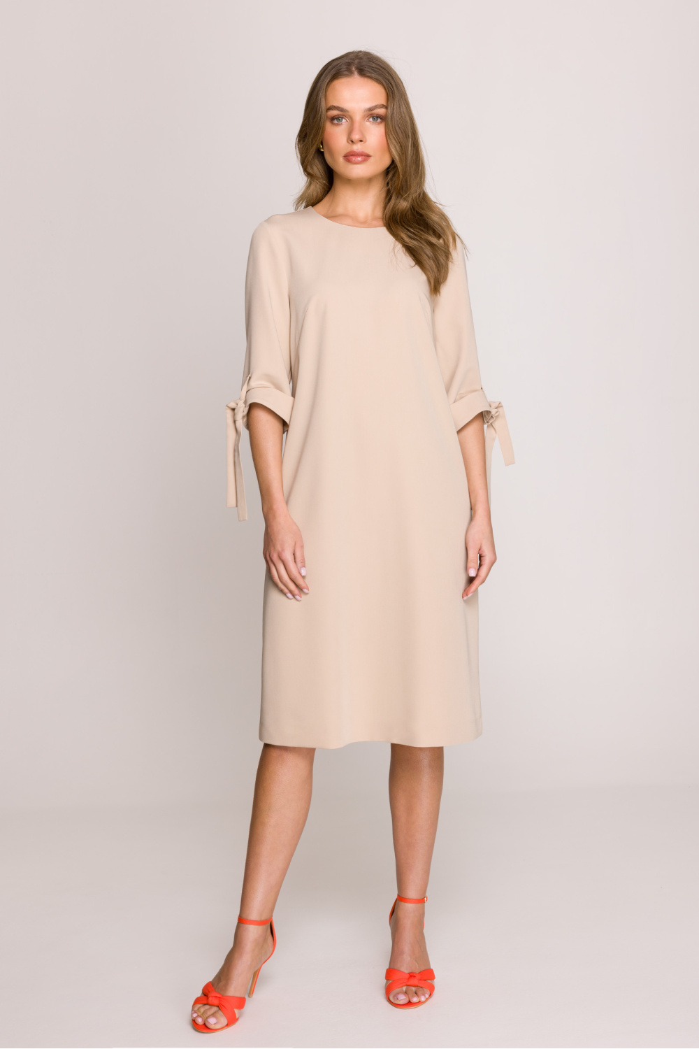 Sukienka Model S393 Beige - Stylove - obrazek 2