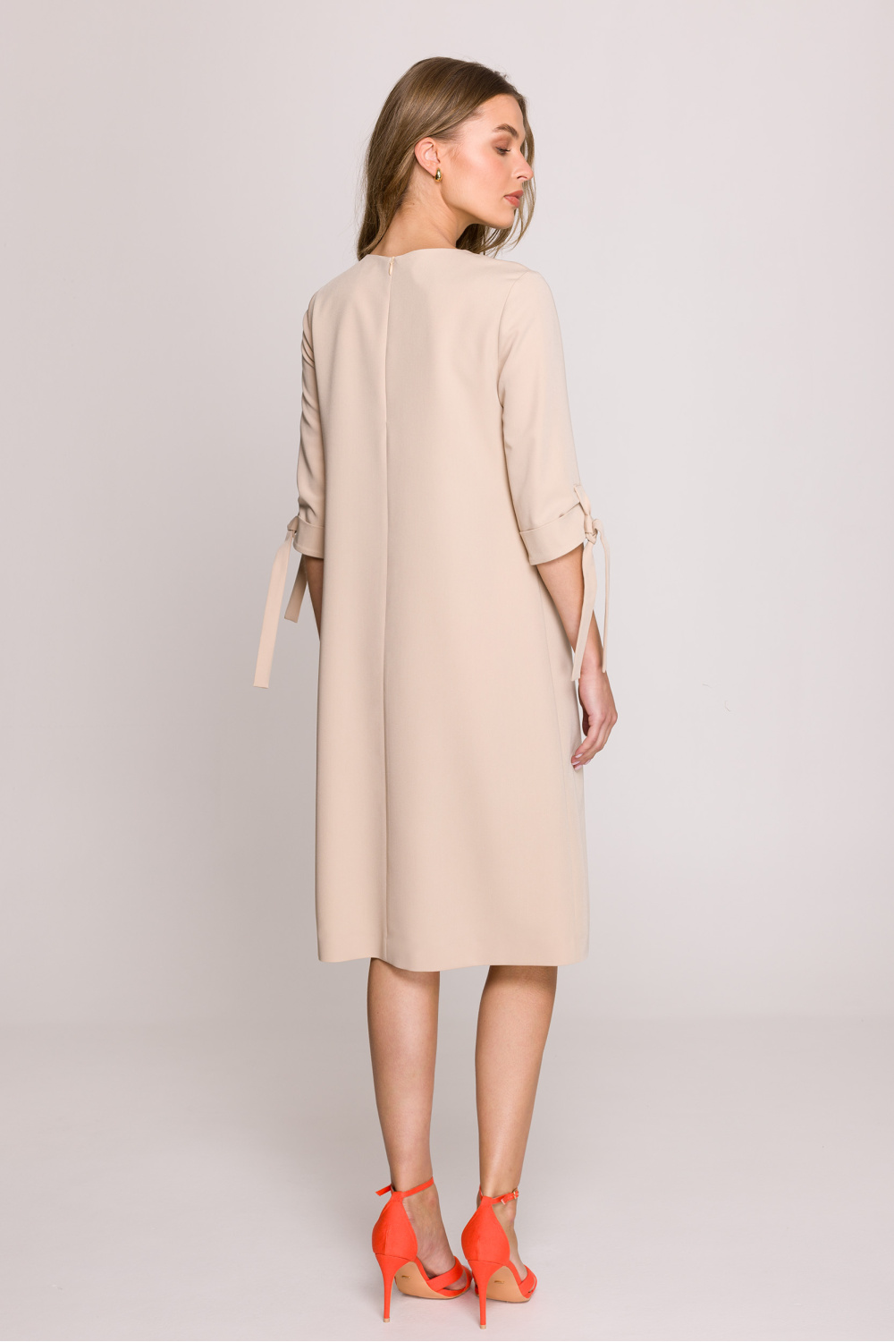 Sukienka Model S393 Beige - Stylove - obrazek 3