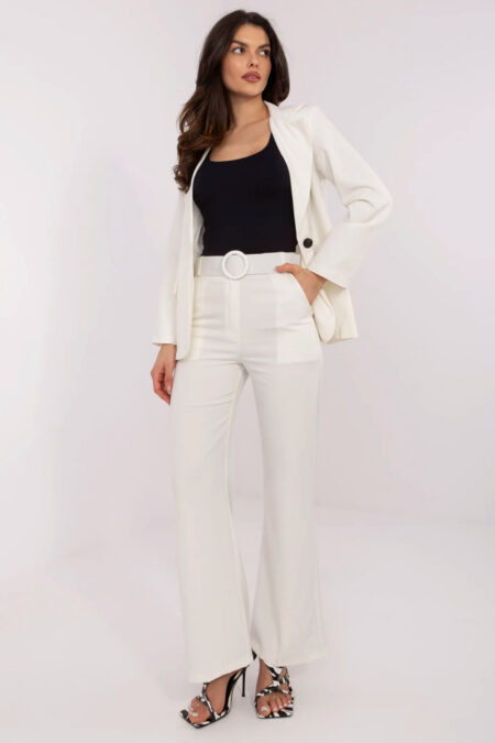 Spodnie Damskie Model DHJ-SP-18737.08 Ecru - Italy Moda