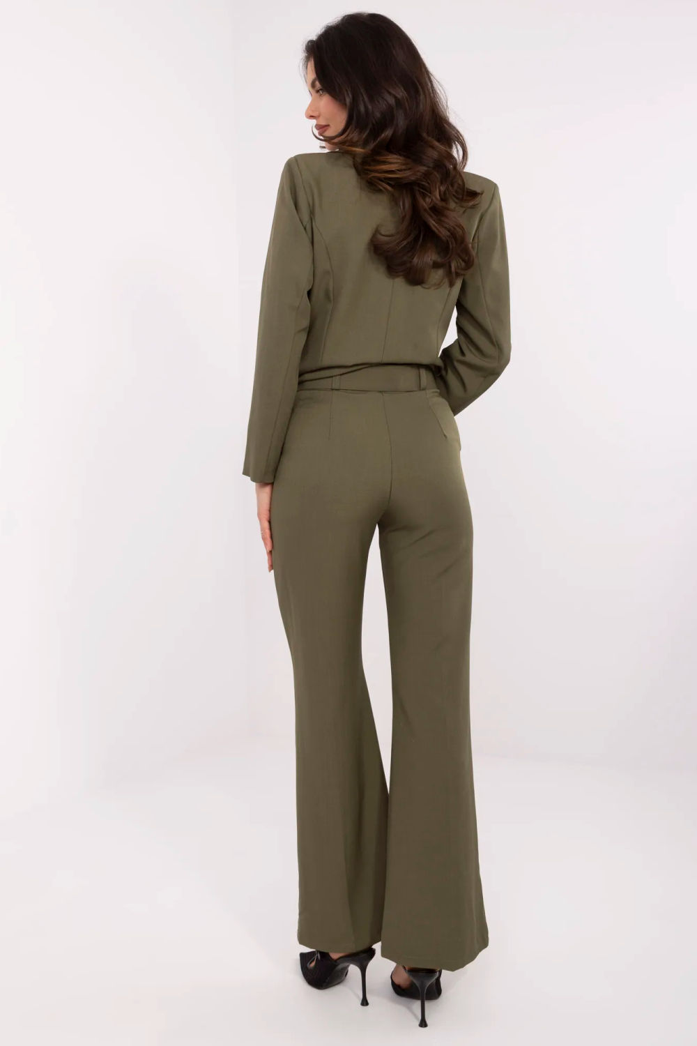 Spodnie Damskie Model DHJ-SP-18737.08 Khaki - Italy Moda - obrazek 3